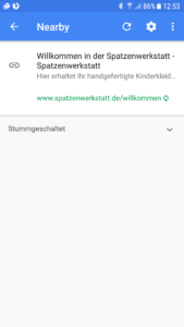 Die URL wird korrekt vom Beacon versendet